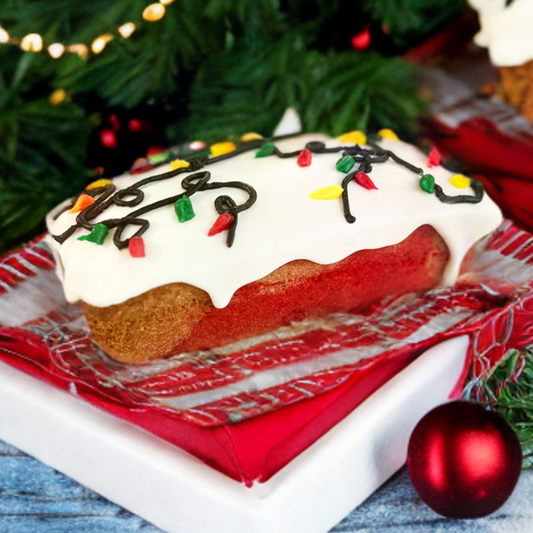 Panqué de Lavanda con miel y chia Navideño