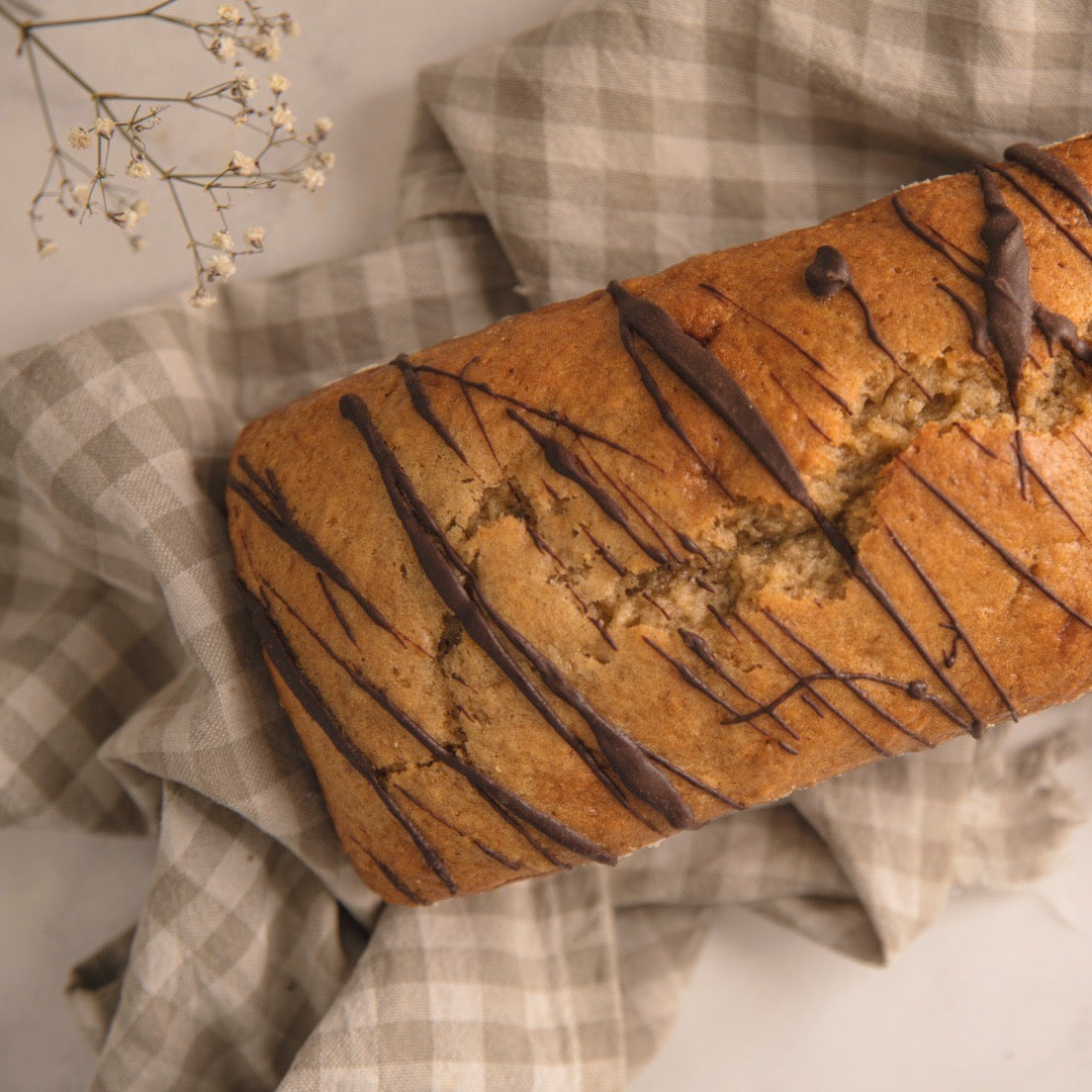 Panqué de Platano con chocolate belga