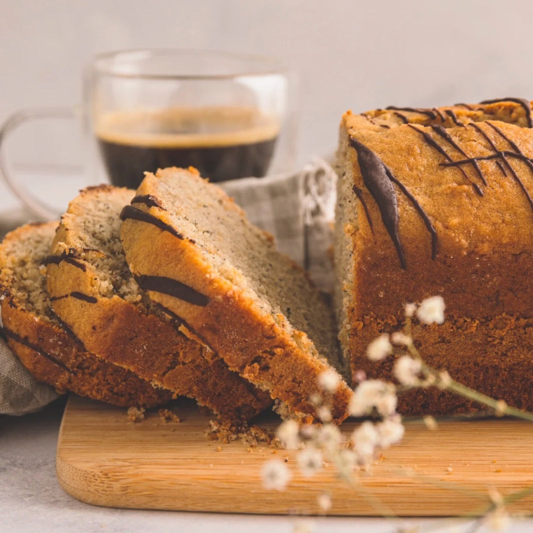 Panqué de Platano con chocolate belga